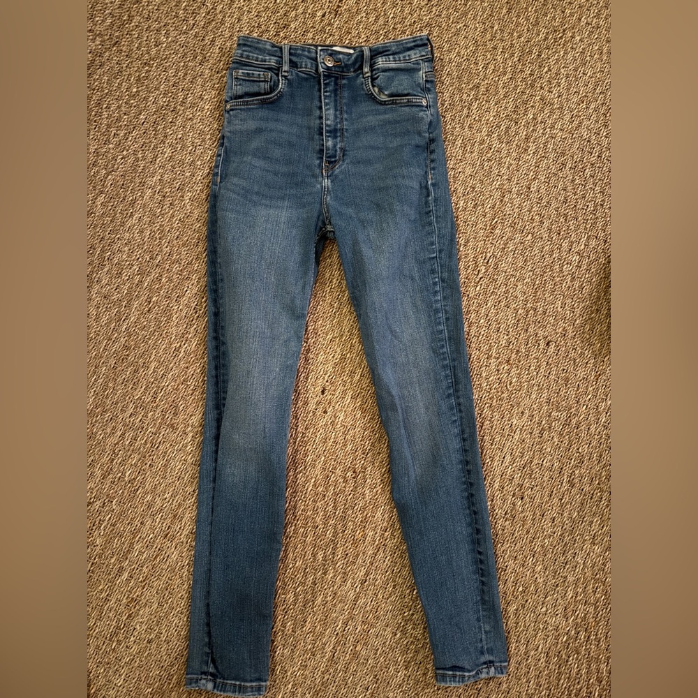 Zara Women's Skinny Jeans in Deep Blue